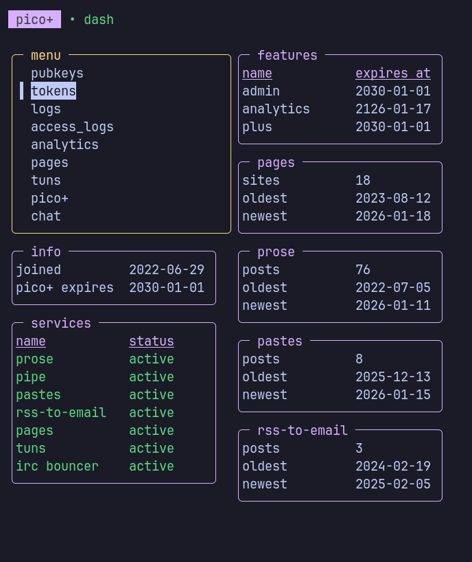 pico-token-menu